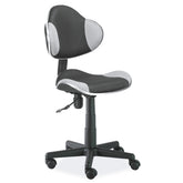 Scaun tapitat Q-G2, negru/gri, 48x41x84/95