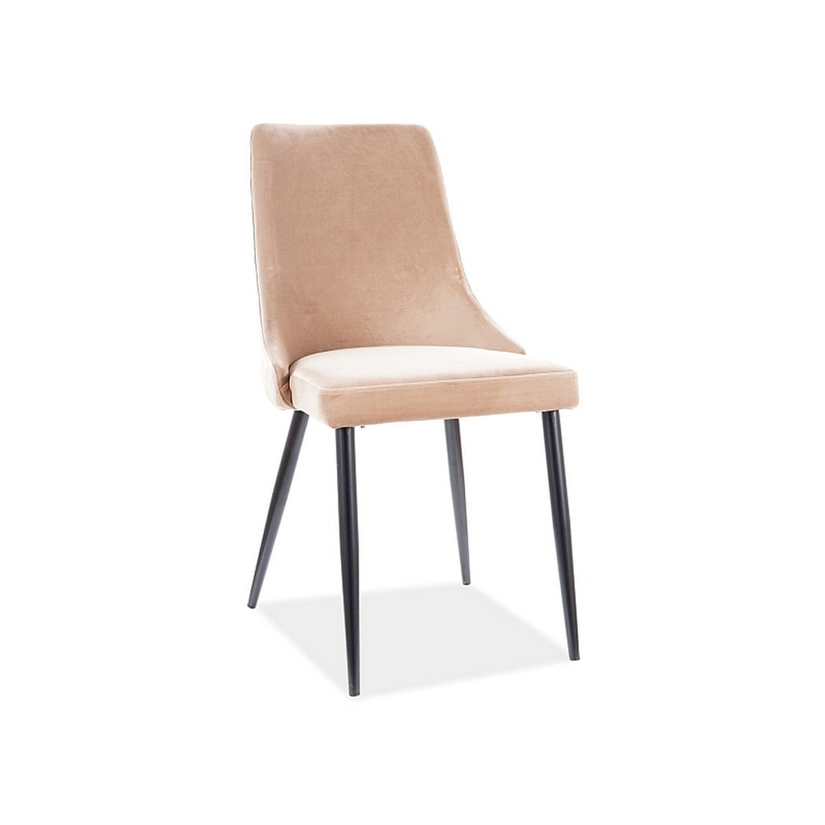 Scaun tapitat PIANO B, bej, 44x45x92