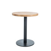 Masa PURO II stejar solid/negru, 60x76