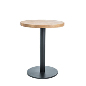 Masa PURO II stejar solid/negru, 60x76