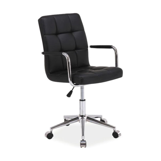 Scaun birou ergonomic copii Q-022, negru, 45X40X87/97