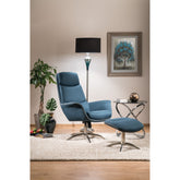 Fotoliu scaun bleumarin REGAN 75x48x104