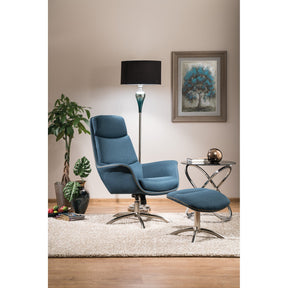 Fotoliu scaun bleumarin REGAN 75x48x104