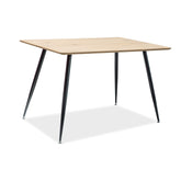 Masa REMUS stejar/negru 120x80