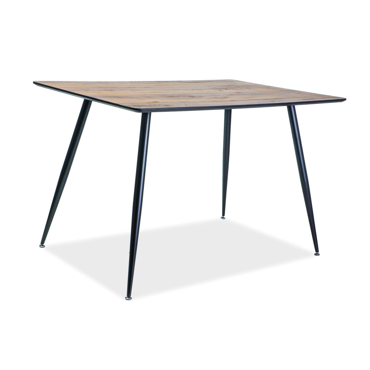 Mese din lemn Remus, nuc/negru, 120X80X75