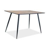 Mese din lemn Remus, nuc/negru, 120X80X75