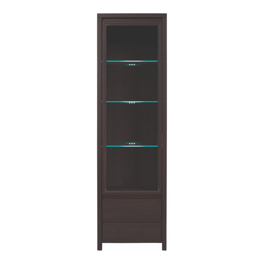 Vitrine de sufragerie wenge Kaspian REG1W2S, 56X40.5X200.5 CM