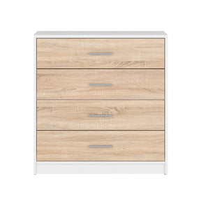 Comoda 80 alba-sonoma Nepo Plus, 80X34X84 CM.
