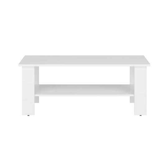 Masuta cafea NEPO PLUS, PAL, alba, 115X56X45.5 cm