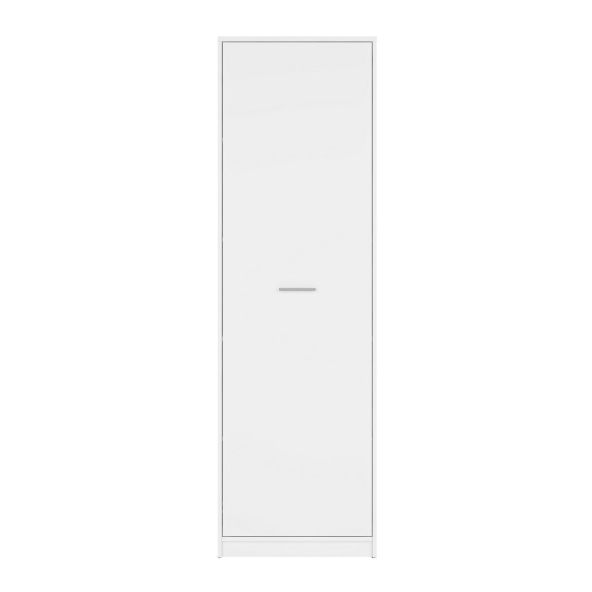 Dulap haine cu o usa alb Nepo Plus, 60X34X197 cm