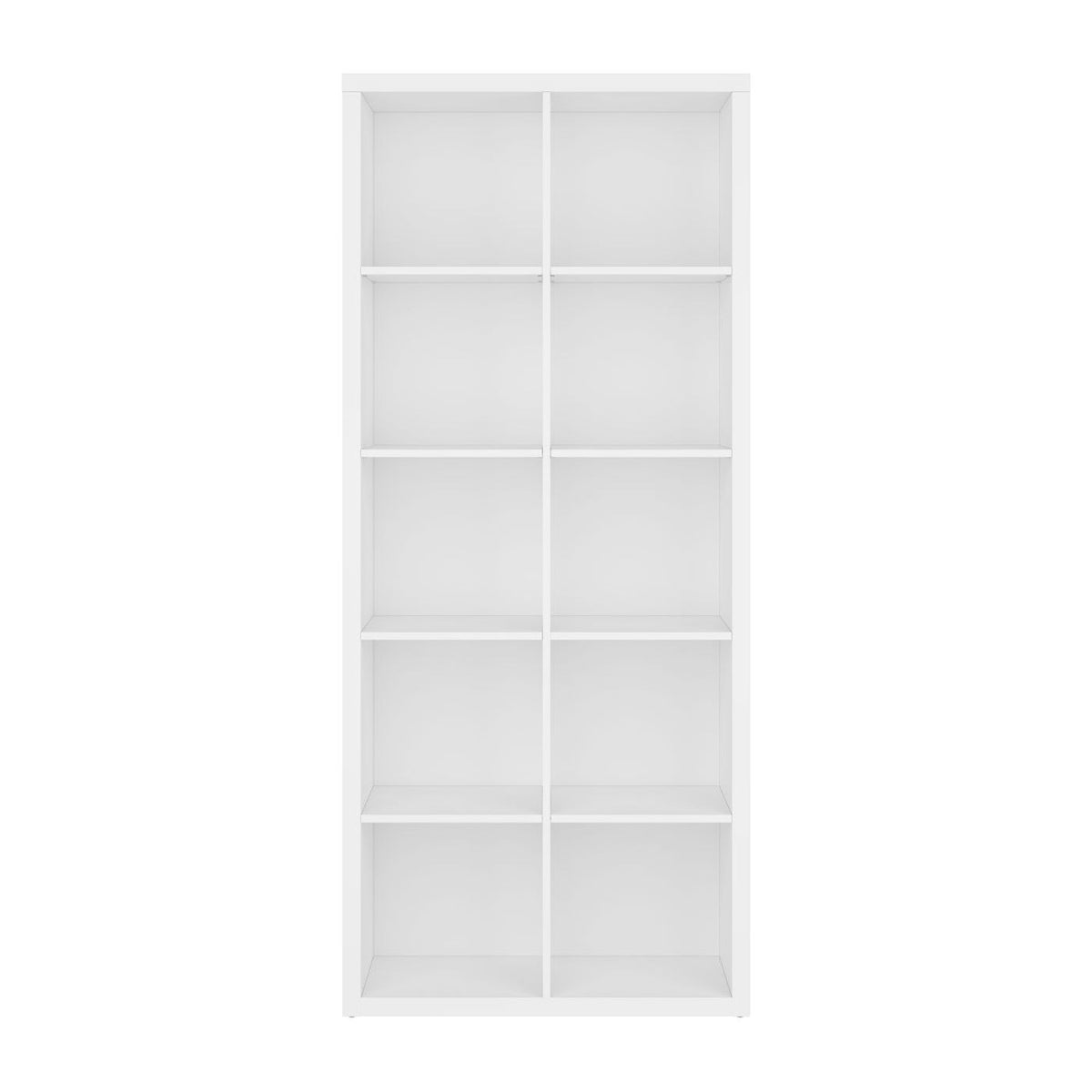 Biblioteca Nepo Plus, PAL, alb, 80X38,5X185 cm