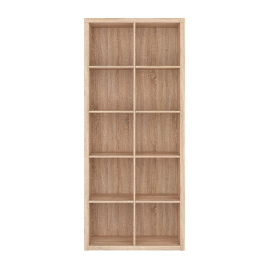 Biblioteca Nepo Plus, PAL, stejar sonoma, 80x38.5x185 cm