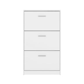 Pantofar 3 nivele alb NEPO PLUS,  70X17.5X120.5 CM