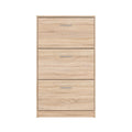 Dulap pantofi vertical  cu 3 usi stejar sonoma NEPO PLUS, 70X17.5X120.5 cm