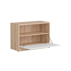 Suport incaltaminte economisire spatiu stejar sonoma-alb NEPO PLUS SFK1K, 70X34X50,5 CM