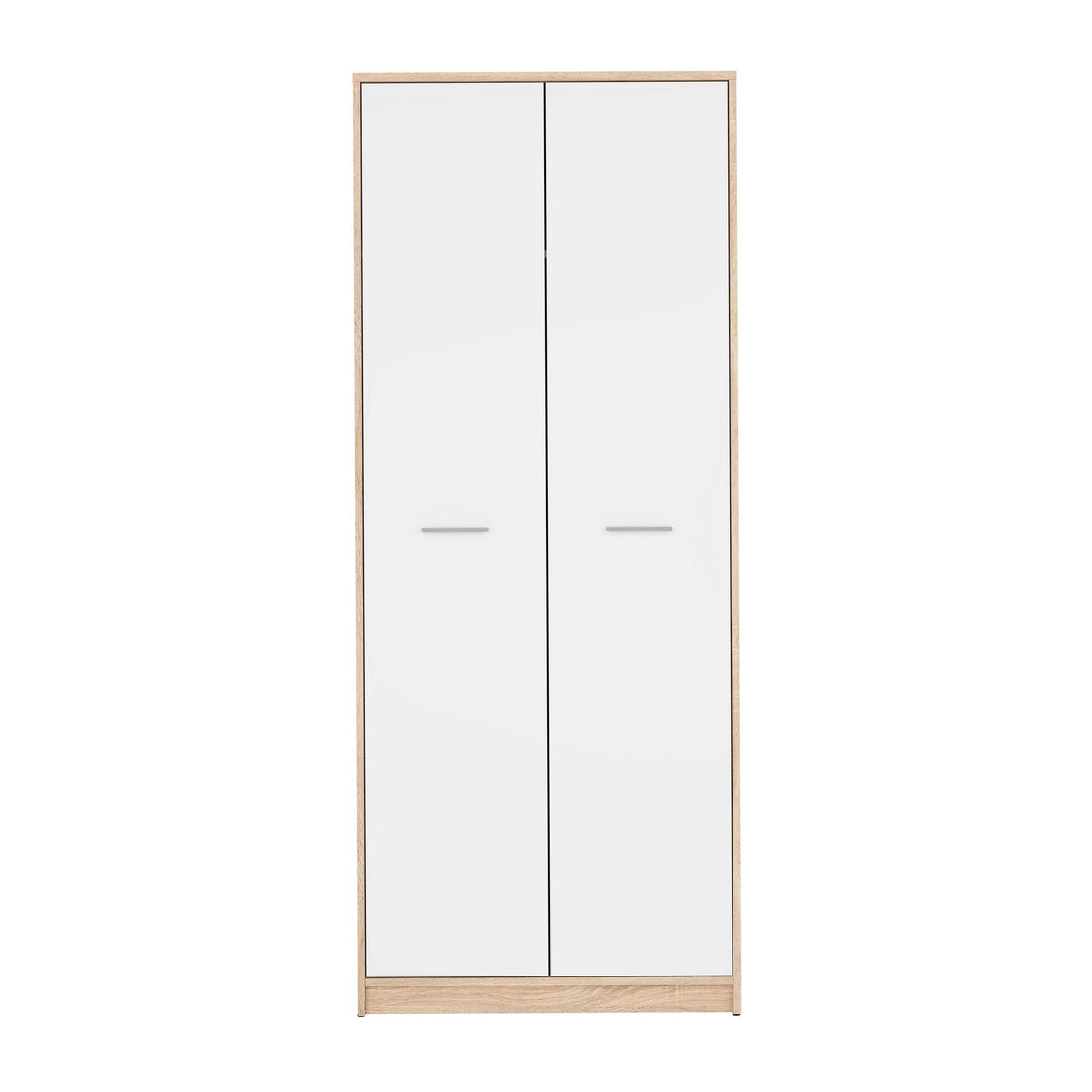 Dulap haine intrare sonoma-alb NEPO PLUS, 80X54.5X197 cm.