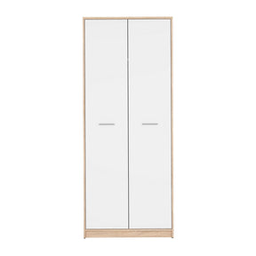 Dulap haine intrare sonoma-alb NEPO PLUS, 80X54.5X197 cm.