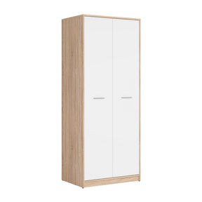 Dulap haine intrare sonoma-alb NEPO PLUS, 80X54.5X197 cm.