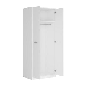 Dulap haine lemn alb NEPO PLUS, 80X54.5X197 cm.