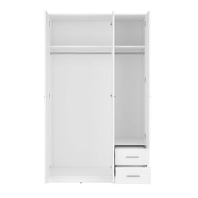 Dulap alb lemn NEPO PLUS, 118.5X54.5X197 CM