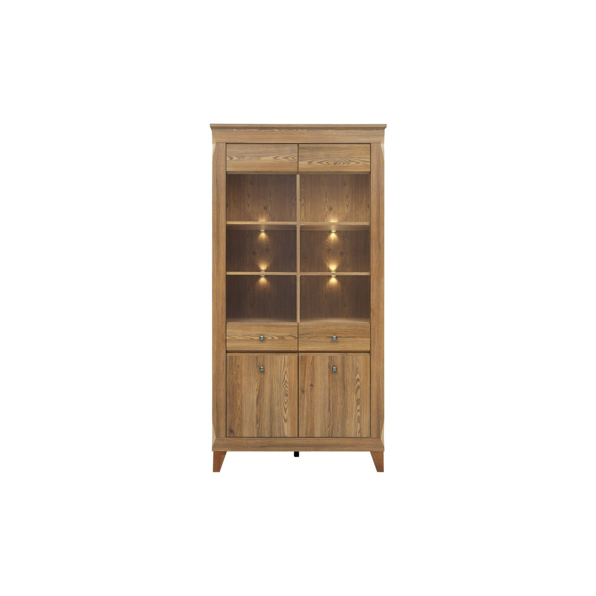 Vitrina living Bergen REG2W2D, 102X47X202 CM
