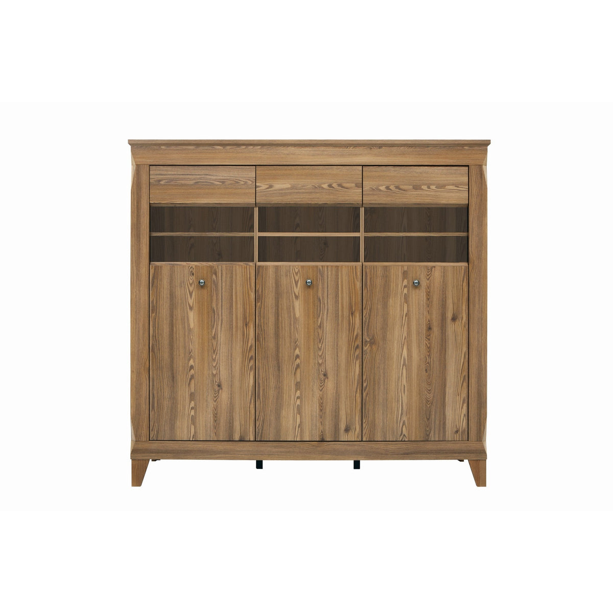 Vitrina living cu 3 usi Bergen REG3W, 156X47X150,5 CM