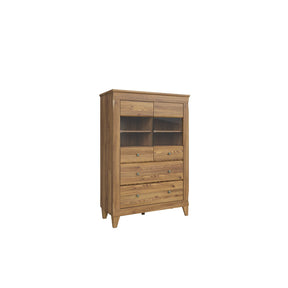 Vitrina living cu sertare Bergen REG2W2S, 102X47X150,5 CM