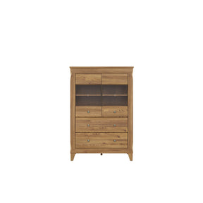 Vitrina living cu sertare Bergen REG2W2S, 102X47X150,5 CM