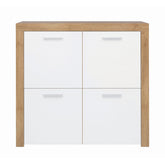 Comoda stejar alb Balder, 104X39X99 CM