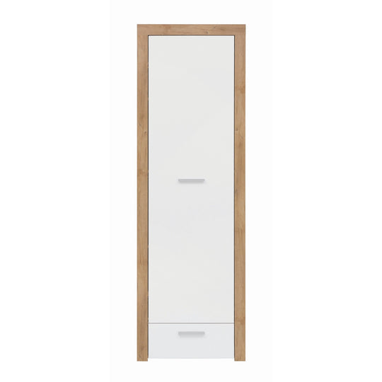Dulap living alb lucios Balder, 62X39X192 cm