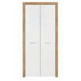 Dulap alb din lemn Balder, 90X51.5X192 CM