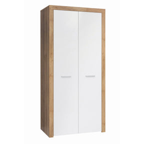 Dulap alb din lemn Balder, 90X51.5X192 CM