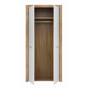 Dulap alb din lemn Balder, 90X51.5X192 CM