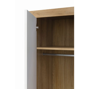 Dulap alb din lemn Balder, 90X51.5X192 CM