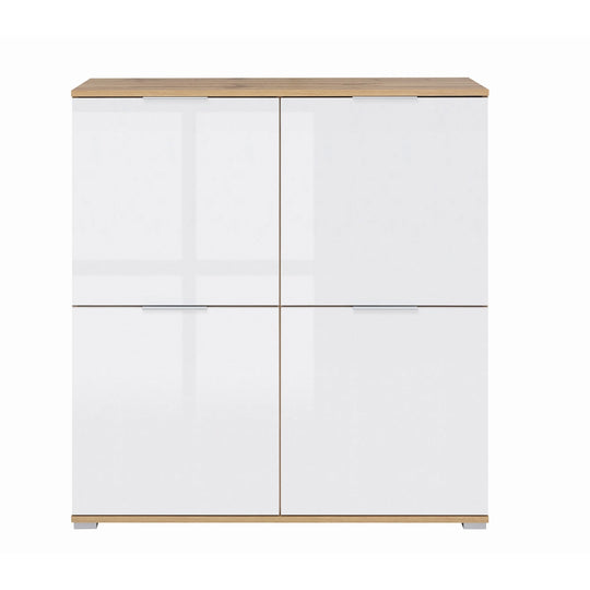 Comoda alba lemn Zele, 104X41X106 CM