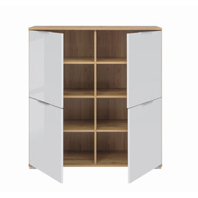 Comoda alba lemn Zele, 104X41X106 CM