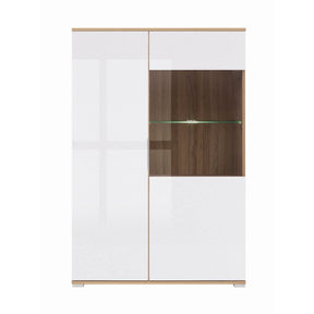 Vitrina living alba Zele REG1W1D-90, 90X41X132.5 CM