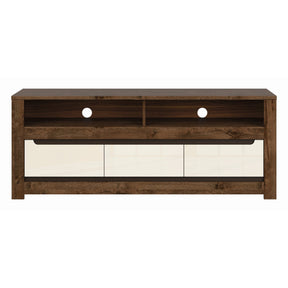 Comoda tv lucioasa cu 3 sertare Ruso, 149X59.5X45.5 CM