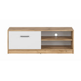 Comode fara sertare alb mat-stejar wotan Matos, 118,5X42,5X44,5 CM