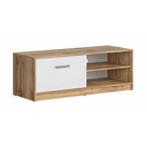 Comode fara sertare alb mat-stejar wotan Matos, 118,5X42,5X44,5 CM