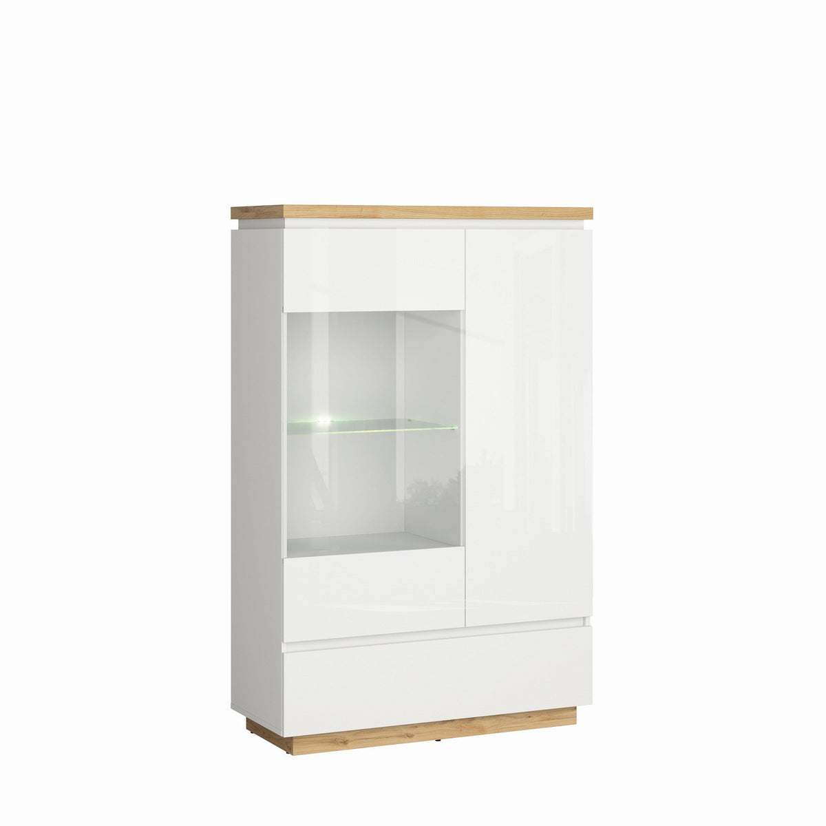 Vitrina mica Erla REG1D1W1S, 98X41X153 CM