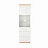 Vitrina living moderna Erla REG1W2S, 60X41X196 CM