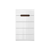 Comoda alba cu 5 sertare AZTECA TRIO, 60X41X104 CM