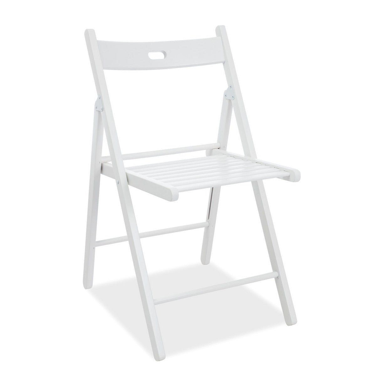 Scaun pliant din lemn alb Smart ll, 43X40X78
