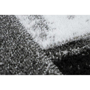 Covor SWING 100, 160x230 cm, forma dreptunghiulara, 100% polipropilena Heatset Frisee, gri/negru