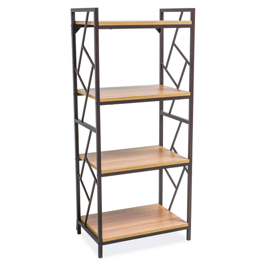 Etajera Tablo R4, stejar/maro, 60x40x140 cm
