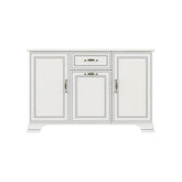 Comoda cu 3 usi si un sertar Tiffany (Tiffy), alb vintage, PAL, 139x37x90 cm