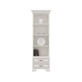 Biblioteca Tiffany (Tiffy), alb vintage, 69x39,5x212 cm