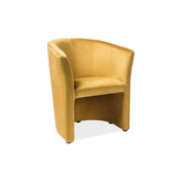 Fotoliu stofa curry/wenge TM-1, 67x60x76
