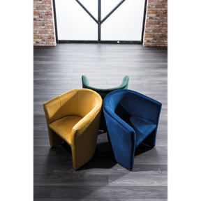 Fotoliu  stofa turcoaz/wenge TM-1, 67x60x76, BLUVEL 85
